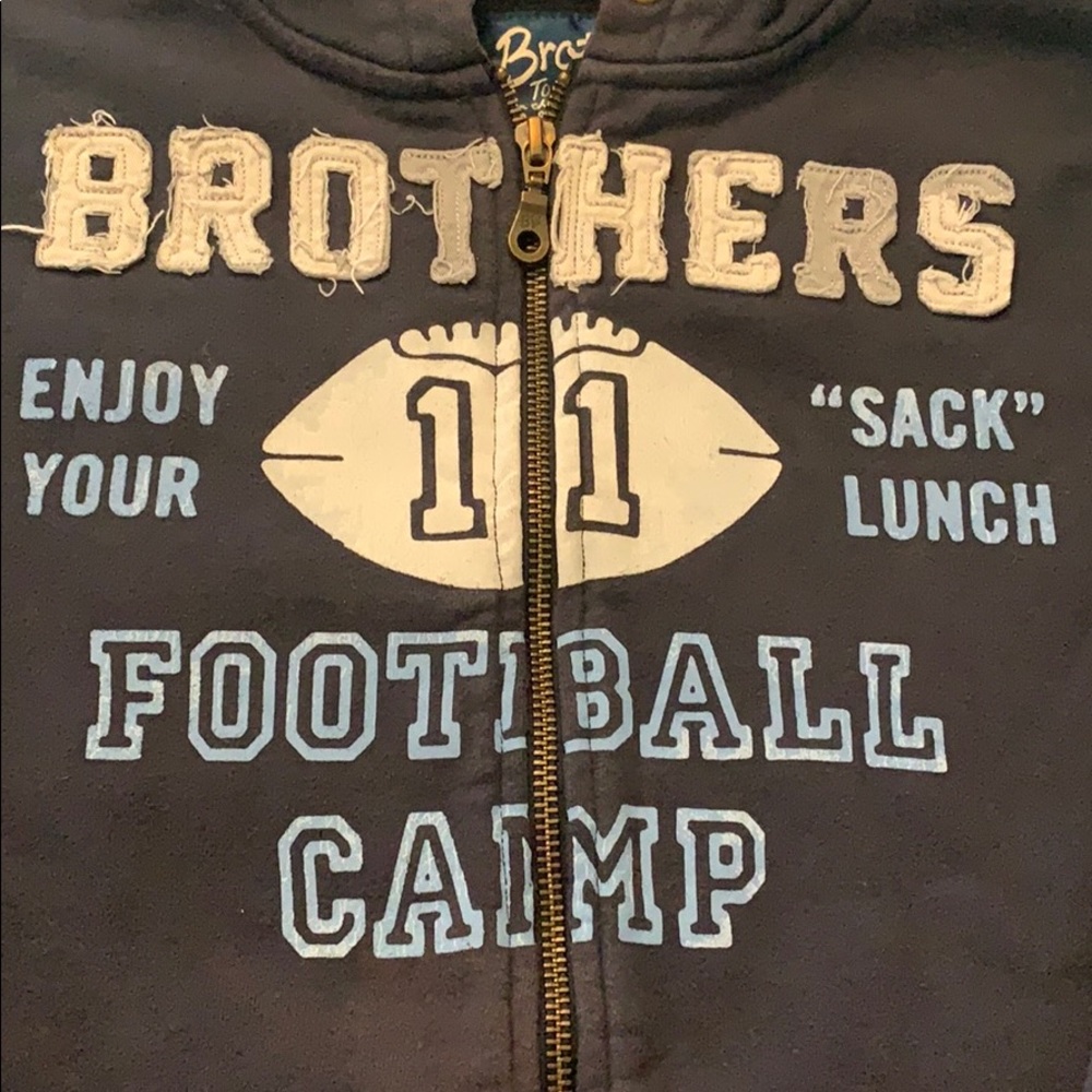 Brothers zip up hoodie